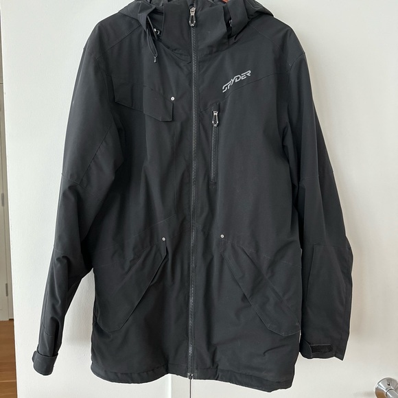 Spyder Men's Black Jacket (Size L) - Picture 2 of 4